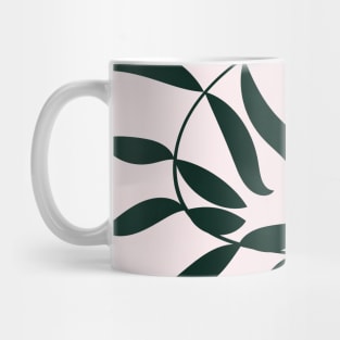 Botanical, Plant, Palm Leaf, Earth Tones, Boho, Beige Mug